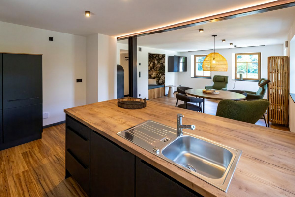 Teeküche im Erdgeschoss