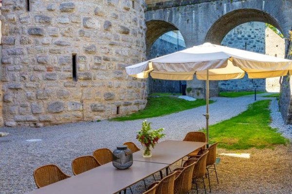 Hier bieten wir ein privates Hideaway, angelehnt an den Mauern des Schlosses Langenburg